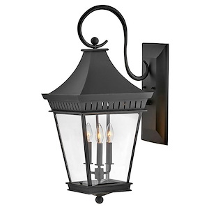 St Leonards Cliff - 15W 3 LED Outdoor Large Wall Lantern In Traditional Style-30 Inches Tall and 12.5 Inches Wide