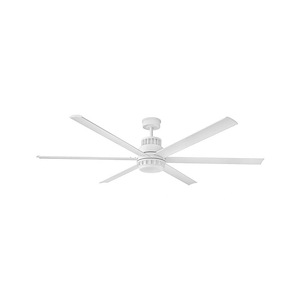 Greatness Lane - 6 Blade Ceiling Fan with Light Kit In Industrial Style-17 Inches Tall and 72 Inches Wide - 1282213