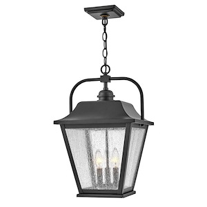 Great Western Terrace - 15W 3 LED Outdoor Medium Hanging Lantern In Traditional Style-19.75 Inches Tall and 12 Inches Wide