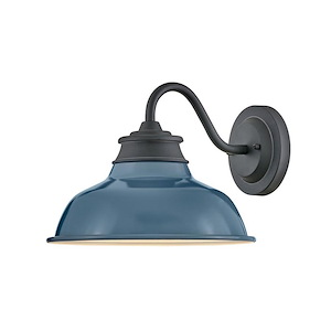 Holt Parc - 14W 1 LED Outdoor Small Gooseneck Barn Light Wall Mount In Industrial Style-9.5 Inches Tall and 12 Inches Wide