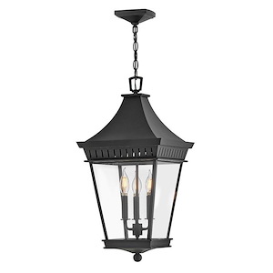 St Leonards Cliff - 15W 3 LED Outdoor Large Hanging Lantern In Traditional Style-26 Inches Tall and 12.5 Inches Wide