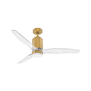 Hinton Chase - 3 Blade Dual Mount Ceiling Fan with Light Kit In Modern Style-14.75 Inches Tall and 52 Inches Wide
