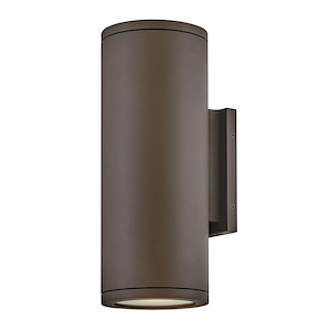 Ermington Drive - 16W 2 LED Mediuml Outdoor Wall Lantern In Modern Style-16 Inches Tall and 6.25 Inches Wide