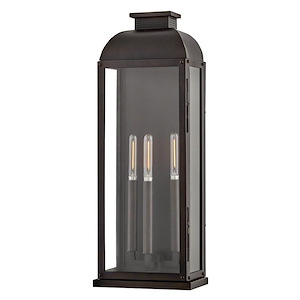 Willow Fold - 15W 3 LED Large Outdoor Wall Lantern In Traditional Style-24 Inches Tall and 9 Inches Wide - 1321106