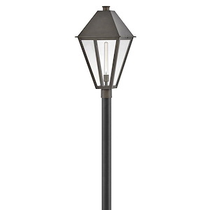 Gartshore Crescent - 12W 1 LED Large Outdoor Post Lantern In Traditional Style-26.75 Inches Tall and 14 Inches Wide