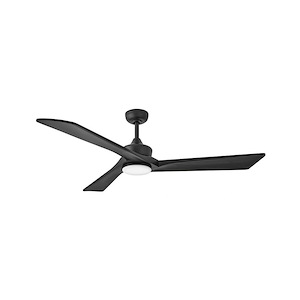 Ashfield Gardens - 3 Blade Ceiling Fan with Light Kit In Modern Style-15.25 Inches Tall and 60 Inches Wide