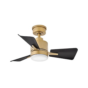 Saffron Lea- 3 Blade Dual Mount Ceiling Fan with Light Kit In Traditional Style-13.25 Inches Tall and 30 Inches Wide