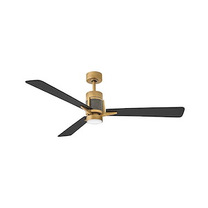 Laxton Oaks - 3 Blade Ceiling Fan with Light Kit In Modern Style-16 Inches Tall and 56 Inches Wide - 1321245