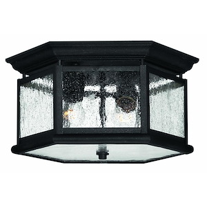 Cheriton Cedars - 2 Light Medium Outdoor Flush Mount in Traditional Style - 13 Inches Wide by 9 Inches High - 1251145