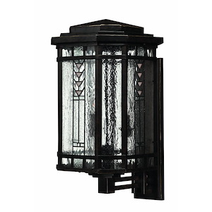 Canberra Brow - Brass Outdoor Lantern Fixture in Craftsman-Rustic Style - 12 Inches Wide by 22.5 Inches High
