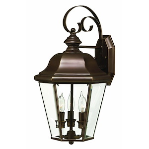 Worplesdon Road - Brass Outdoor Lantern Fixture in Traditional Style - 10.5 Inches Wide by 18.5 Inches High - 1252671