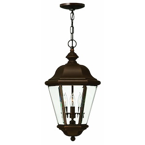 Devon Top - Brass Outdoor Lantern Fixture in Traditional Style - 10.5 Inches Wide by 19 Inches High