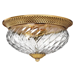 Meadows Garth - 3 Light Medium Flush Mount in Traditional-Glam Style - 16 Inches Wide by 8.75 Inches High - 1252615