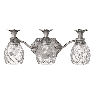 Meadows Garth - 3 Light Bathroom Light Fixture in Traditional-Glam Style - 21 Inches Wide by 8.5 Inches High - 1252756