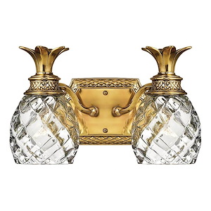 Meadows Garth - 2 Light Bathroom Light Fixture in Traditional-Glam Style - 13 Inches Wide by 8.5 Inches High - 1252679