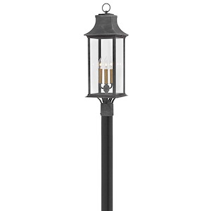 First Parade-3 Light Outdoor Post Top/Pier Mount in Traditional Style-8.5 Inches Wide by 27.75 Inches High - 1251203
