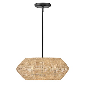 Little Yeldham Road - 3 Light Small Convertible Drum Chandelier In Transitional and Coastal and Bohemian Style-8.5 Inches Tall and 21.25 Inches Wide - 1252406