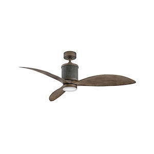 Parklands Dell - 3 Blade Ceiling Fan with Light Kit In Transitional and Coastal Style-17.75 Inches Tall and 60 Inches Wide