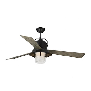 Contemporary 3-Blade 54 Inch Ceiling Fan with LED Light Kit