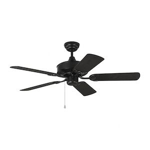 5 Blade Outdoor Ceiling Fan with Pull Chain Control in Outdoor Style - 44 Inches Wide by 13.9 Inches High - 925989