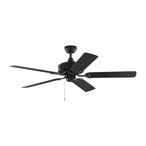 5 Blade Outdoor Ceiling Fan with Pull Chain Control in Outdoor Style - 52 Inches Wide by 13.9 Inches High