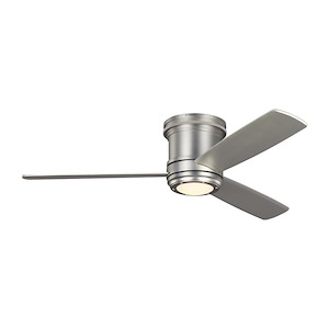 3 Blade 56 Inch Semi-Flush Ceiling Fan with Light Kit