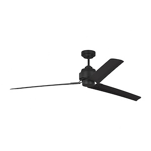 Industrial 68 Inch Propeller Ceiling Fan with Remote Control (3-Blade)