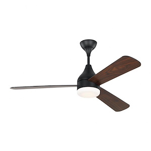 Maltings Rowans - 3 Blade Ceiling Fan With Light Kit and Remote Control In Modern Style-17.9 Inches Tall and 52 Inches Wide - 1282671