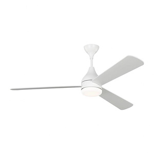 Maltings Rowans - 3 Blade Ceiling Fan With Light Kit and Remote Control In Modern Style-17.9 Inches Tall and 60 Inches Wide