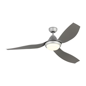 3 Blade Ceiling Fan with Handheld Control and Includes Light Kit - 56 Inches Wide by 12.9 Inches High
