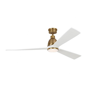 Chigwell Court - 3 Blade Ceiling Fan with Light Kit In Casual Style-14.6 Inches Tall and 60 Inches Wide