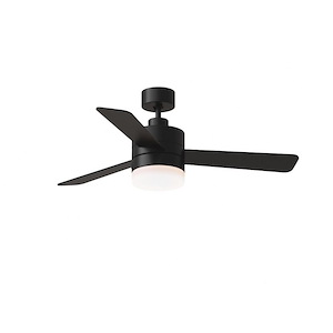 Burton Pines - 3 Blade Ceiling Fan with Light Kit In Modern Style-15 Inches Tall and 44 Inches Wide