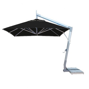 Hurricane Side Wind - 10 Foot Square Aluminum Cantilever Umbrella
