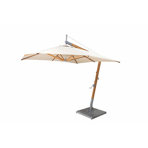 Sirocco Side Wind - 9 Foot Square Bamboo Cantilever Umbrella - 599887