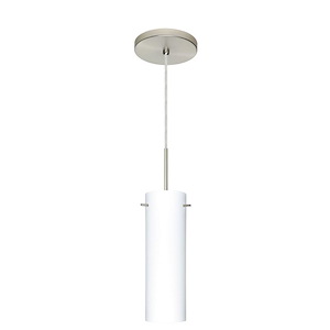 Copa-One Light Cord Pendant with Flat Canopy-3.13 Inches Wide by 9.88 Inches High - 404020