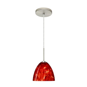 Sasha II-One Light Cord Pendant with Flat Canopy-6.3 Inches Wide by 5.4 Inches High - 404022