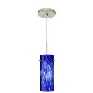 Stilo 10-One Light Cord Pendant with Flat Canopy-4 Inches Wide by 10 Inches High