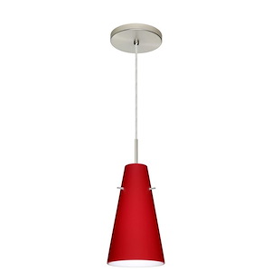 Cierro-One Light Cord Pendant with Flat Canopy-5.38 Inches Wide by 9.38 Inches High