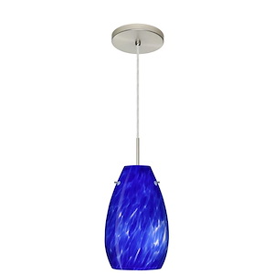 Pera 9-One Light Cord Pendant with Flat Canopy-6 Inches Wide by 9.5 Inches High