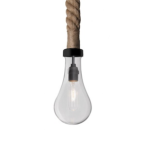 Dash - 1 Light 120V Cord Pendant In Rustic Style-10 Inches Tall and 5 Inches Wide - 1117725
