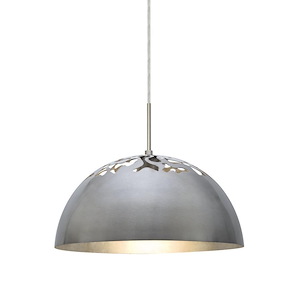 Gordy-One Light Pendant with Flat Canopy-13 Inches Wide by 7 Inches High