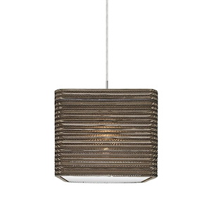 Kirk 12-9W 1 LED Cord Pendant-12 Inches Wide by 10 Inches High