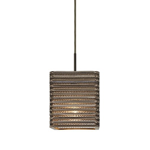 Kirk 6-9W 1 LED Cord Pendant-6 Inches Wide by 6.75 Inches High