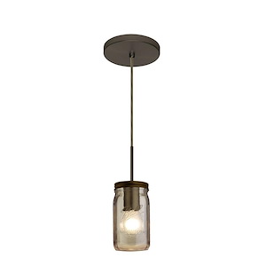 Milo 4-One Light Cord Pendant with Flat Canopy-4.75 Inches Wide by 6 Inches High