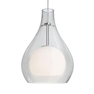 Elle 11 - 9W 1 LED Cord Pendant-11.25 Inches Tall and 7.88 Inches Wide
