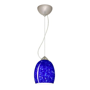 Lucia-One Light Cord Pendant with Flat Canopy-6.25 Inches Wide by 7.25 Inches High
