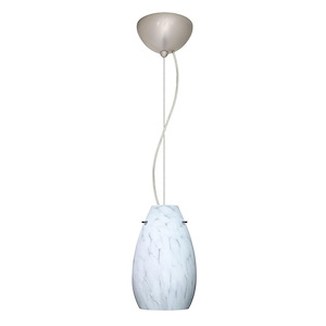 Pera 9-One Light Cord Pendant with Flat Canopy-6 Inches Wide by 9.5 Inches High - 1211103