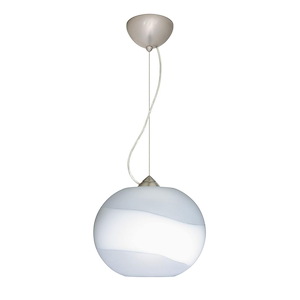 Luna-One Light Cord Pendant with Flat Canopy-10.63 Inches Wide by 8.25 Inches High - 1211102