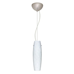 Suzi-One Light Cord Pendant with Flat Canopy-4.25 Inches Wide by 14.5 Inches High - 404036