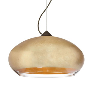 Brio 14 - 1 Light Cord Pendant with Dome Canopy In Contemporary Style-6.88 Inches Tall and 13.75 Inches Wide